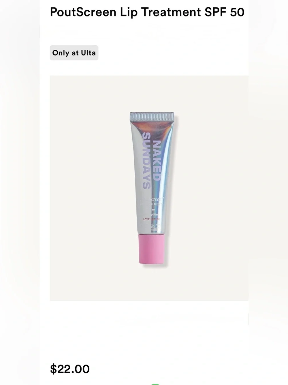 Naked Sundays Set of 2 Lip Treatments